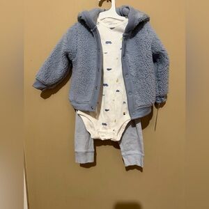 Carter's Blue and White Kids Matching Set